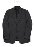 Check wool jacket