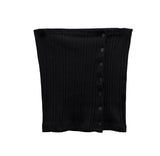 Layered Button Bustier Top