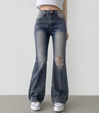 Wide Boot Cut Fit Denim Pants