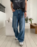 Sky Washed Wide Denim