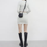 Morine Wave Cardigan + Skirt Set