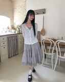 Taming Lace Midi Skirt