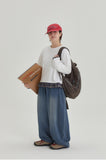 [BAONHAUS] Hebon Denim Banding Balloon Wide Pants