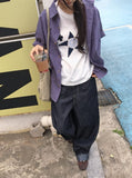 Silin Cut Balloon Wide Denim Pants