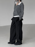 Bant Scarf Set Wool Knit Cardigan