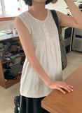 Ephew Summer Flower Punching Sleeveless