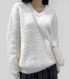 Isen Angora V-neck Knit