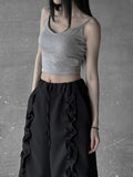 Backless Strap Padded Sleeveless