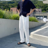 Randy linen belte slacks