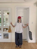 Hoyoi summer wide cotton pants