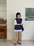 [BAONHAUS] Hyote Summer Dot Hood Vest