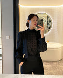 Enzua Lace Tie Blouse