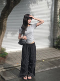 Cannon Layered Shirring Off-Shoulder T-Shirt