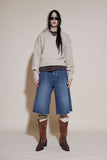 two-tone combi middle boots