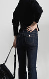 Pocket Stitch Bootcut Jeans
