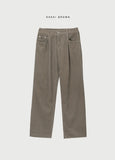 Corduroy Pintuck Semi-Wide Pants