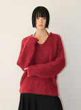 (WOOL) BLUSH V-NECK KNIT