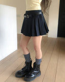 Noki Striped Pleated Mini Skirt