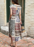 Onday Ethnic Patterned Sleeveless One Piece (Belt set)