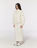 Double Stitch Wide Skirt