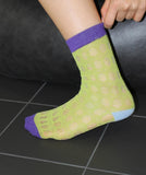 (SET) PUNCHING COLOR BLOCK SOCKS