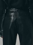 Flow Line Leather Pants Man