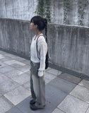 Renpi washed wide denim pants