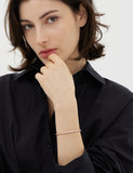 Essence Silver Moissanite Full Pave Slim Bangle