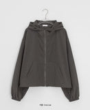 [unisex] Copat Check Hood Windbreaker Jumper
