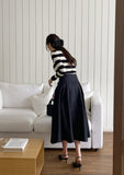 Sophia Stripe Boat Neck Knit