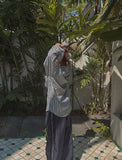 Gauze Stripe Cotton Over Shirt