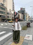 Tomu Stripe Knit Muffler