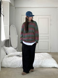 [UNISEX Wool 20] Tums Gradation Stripe Mohair Knit