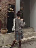 Autumn Damage Boat Neck Knitwear