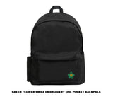 Embroidery One Pocket Backpack
