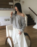 Reven Cubic One Off Shoulder Sweatshirt