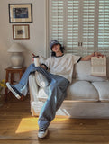 Builder Stripe Carpenter Denim Pants