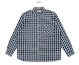 nurse linen check shirt