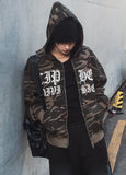 Maison Camo Printing Hood Zip-Up