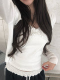Cobo Frill V-neck Sleeveless