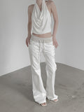 Shibori Straight Cotton Pants