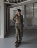 3 Pocket Multi Cargo Denim Pants