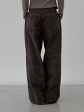 Frottage pintuck cotton pants