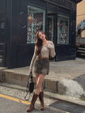 Hari unbalanced crop knit
