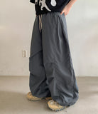 [unisex] Ronbu Banding Pin Tuck String Parachute Pants