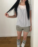 Koronin Halter Short Sleeve T-shirt