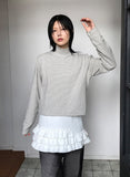 (Brushed) PIPI STRIPE POLA T