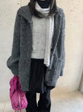 Kelma Button Pocket Wool Knit Cardigan