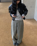 Rixer Khaki Bijo Long Wide Pants