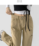 Rivet Fatigue Pocket Point Wide Cotton Pants